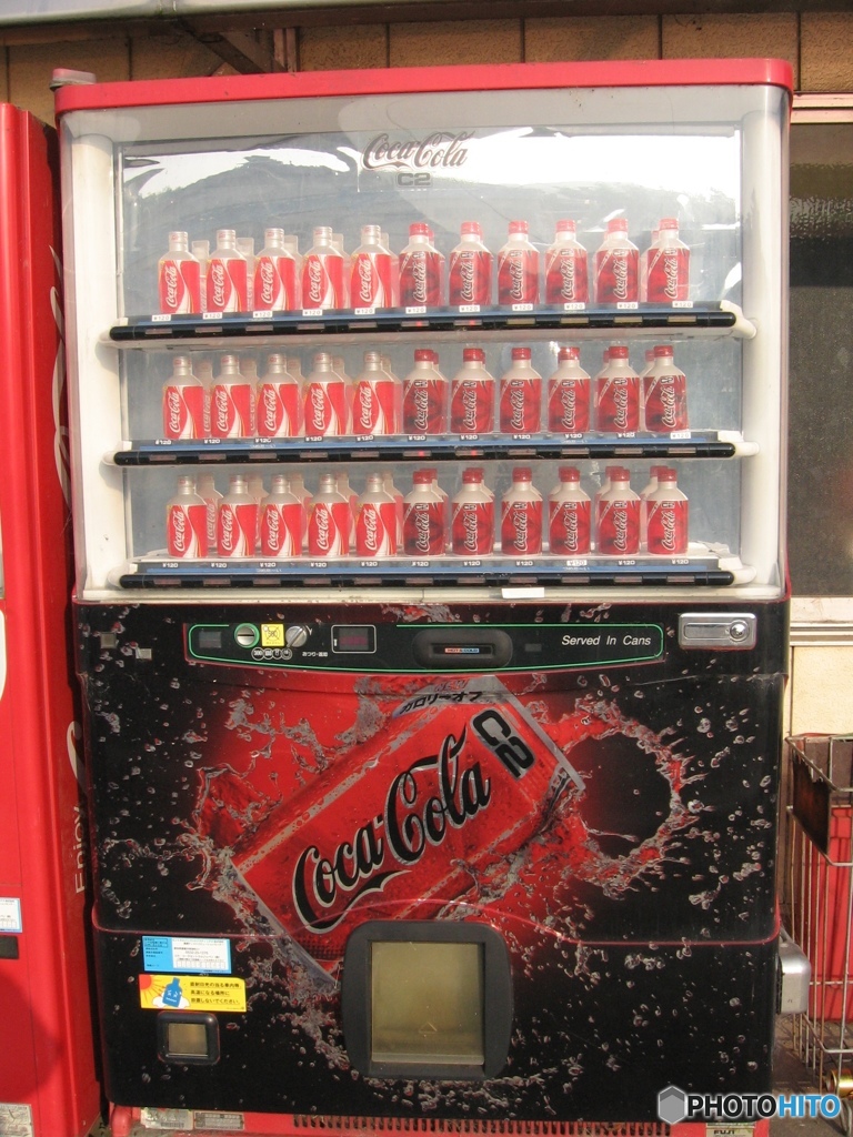 コーラだらけの自販機
