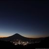 乙女峠より望むマジックアワーの富士山