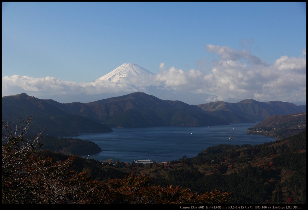 富士見峠より望む富士山