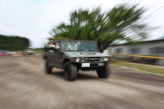 高機動車　自衛隊車両体験試乗