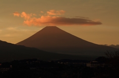 マジックアワーの富士山