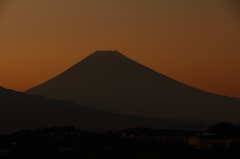 富士の夕景