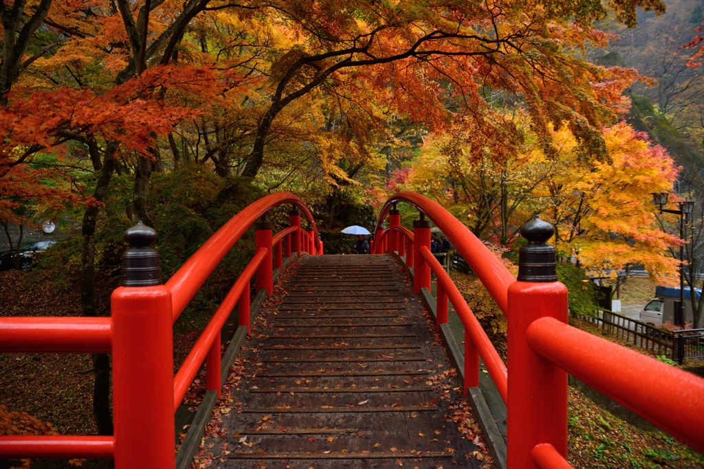 河鹿橋にて