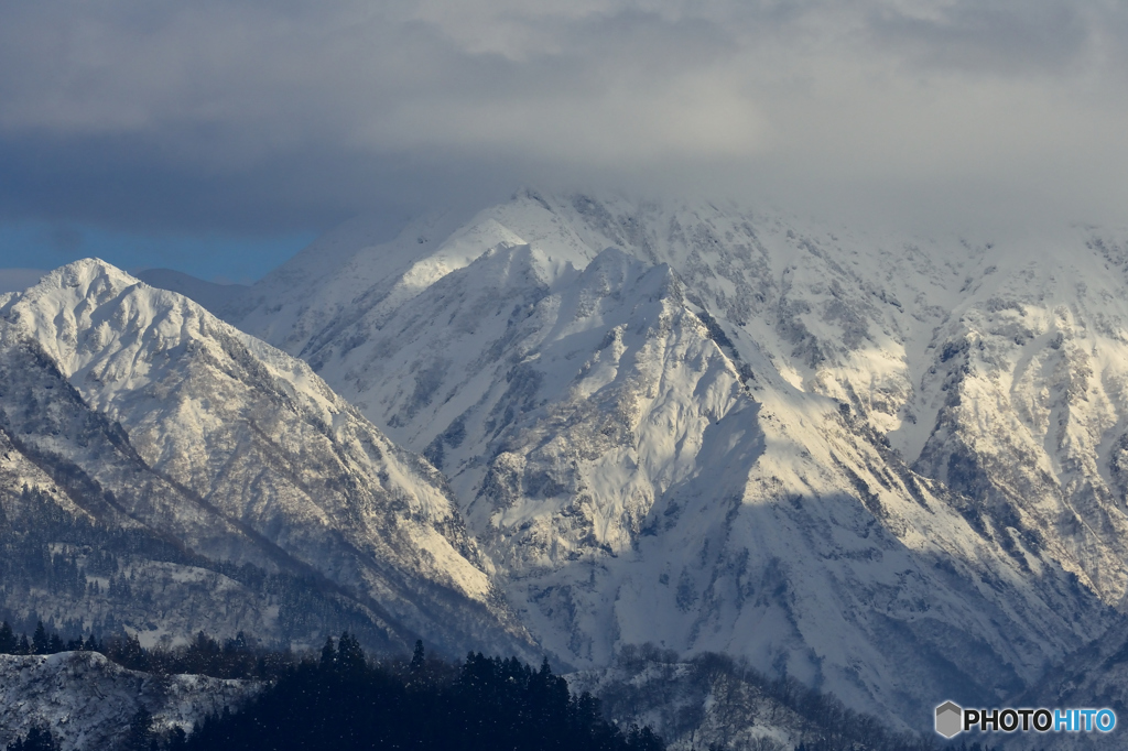 冬の雪山の景色２