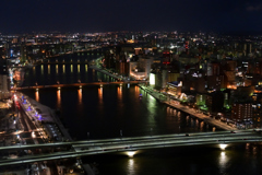 新潟冬の夜景～信濃川
