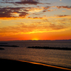 佐渡に沈む夕陽２