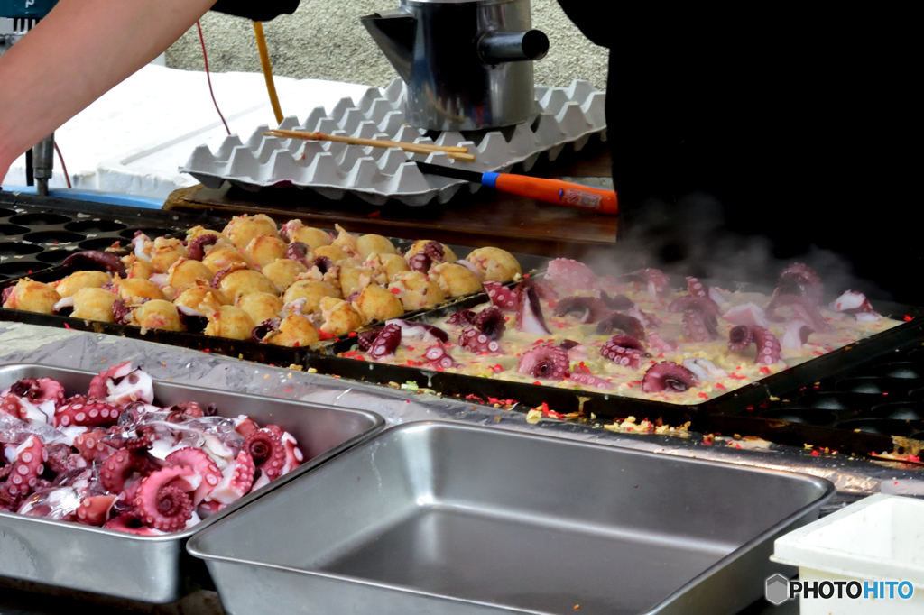 祭り～屋台～大きなたこのたこ焼き