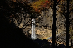 紅葉の帽子と虹