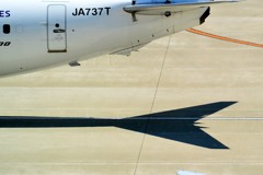 飛行機の尻尾