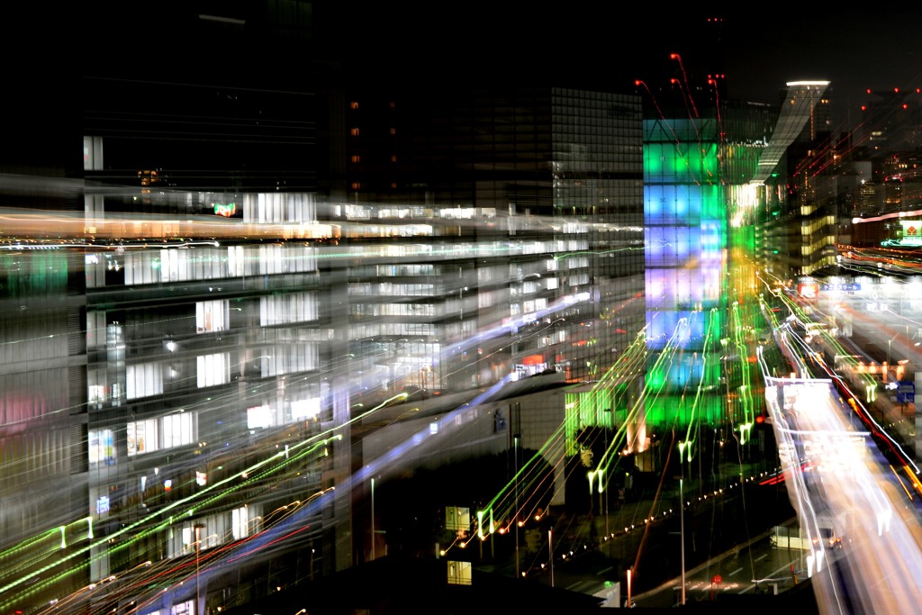 ベランダ夜景（２）