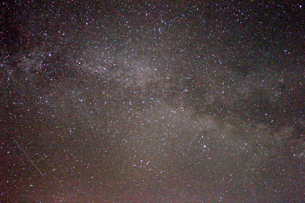 天の川初撮影（ISO12800)