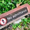 No admittance