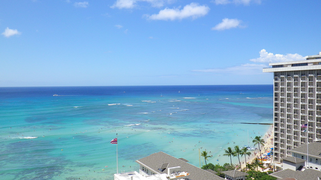 ハワイの海