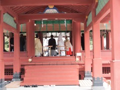 結婚式　in 八幡宮