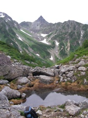 天狗原から槍・・2010夏
