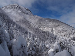 文三郎道から阿弥陀岳