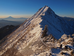 八ヶ岳からの富士山