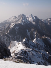 阿弥陀岳山頂から