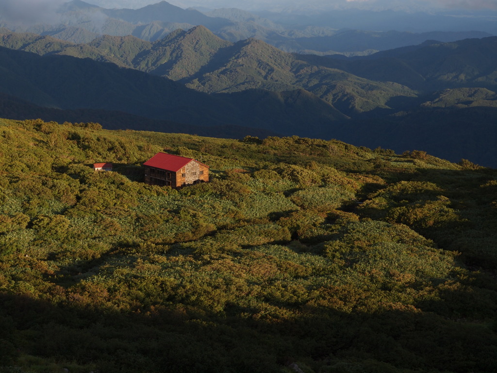 鳥海山から滝の小屋