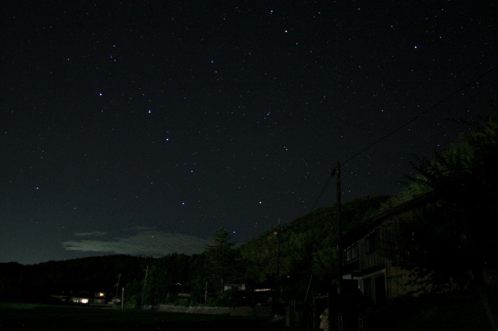 星空の帰り道