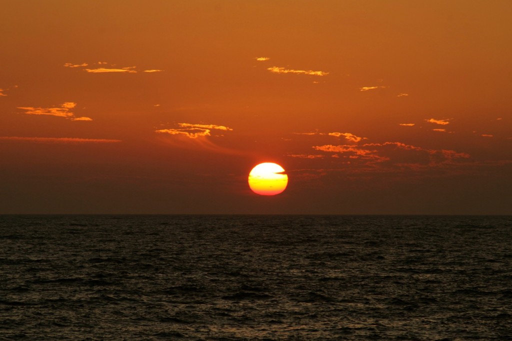 夕日