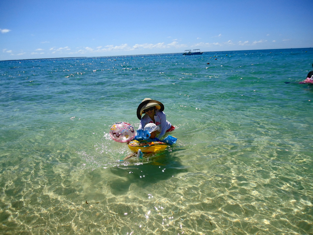 小浜島　子供と私