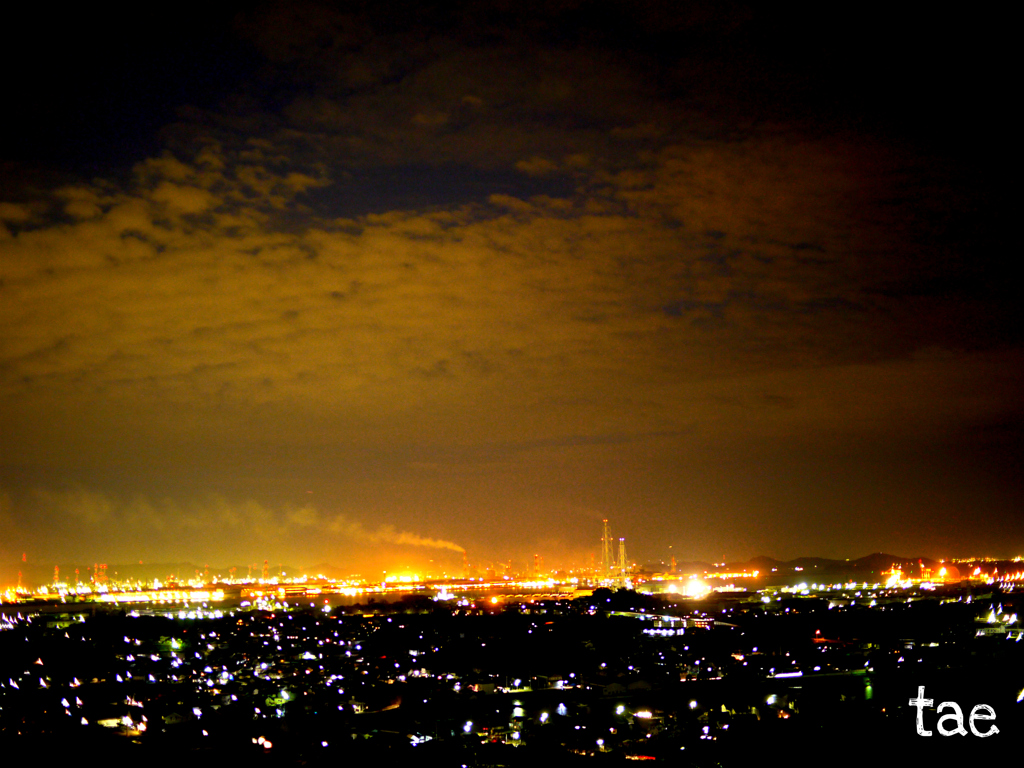 玉島の夜景。