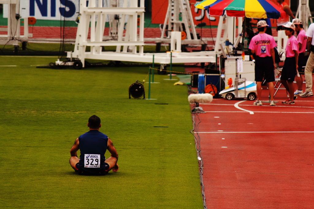 堂々とした出番待ち