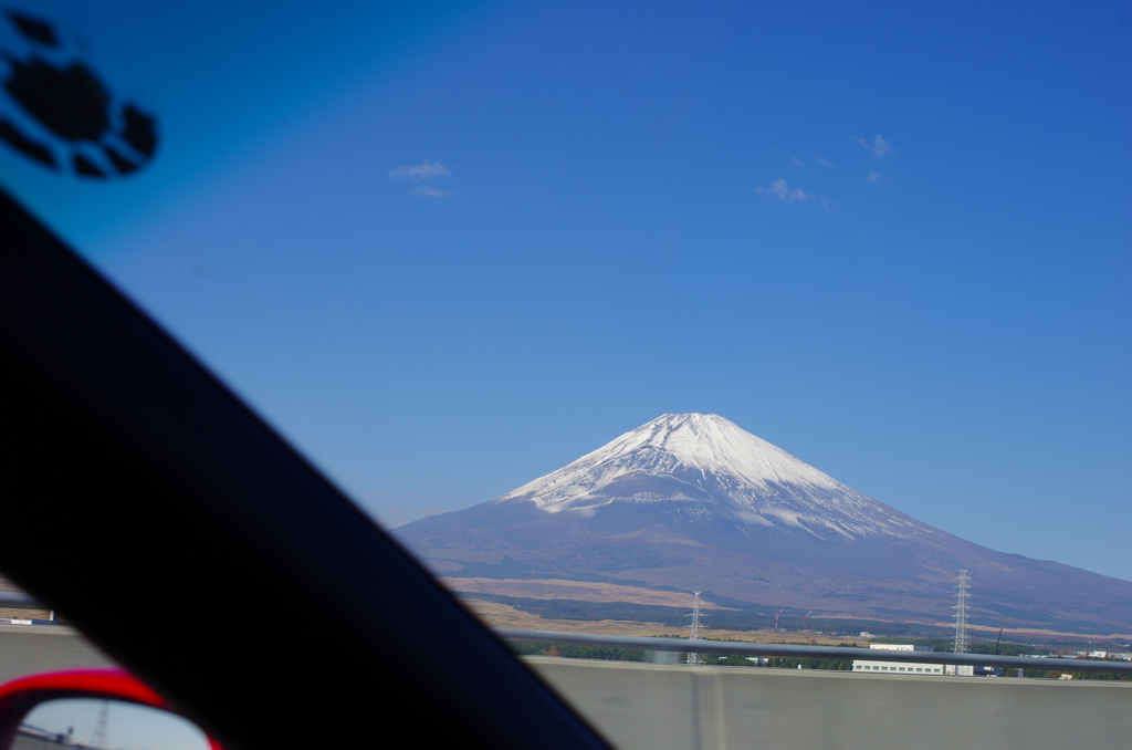 富士山もお出迎え