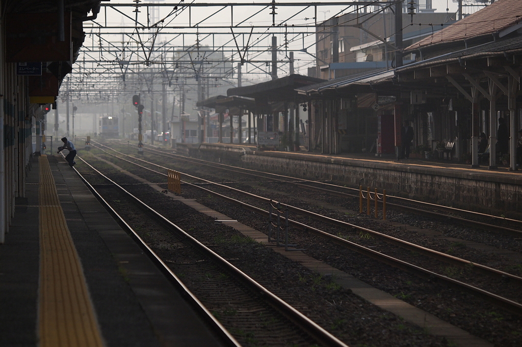 八代駅の朝