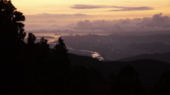 中津峰山より阿南市の朝
