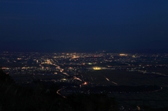 蒲原平野の夜景