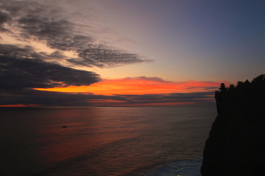 あやしい夕日in Bali Pura Uluwatu