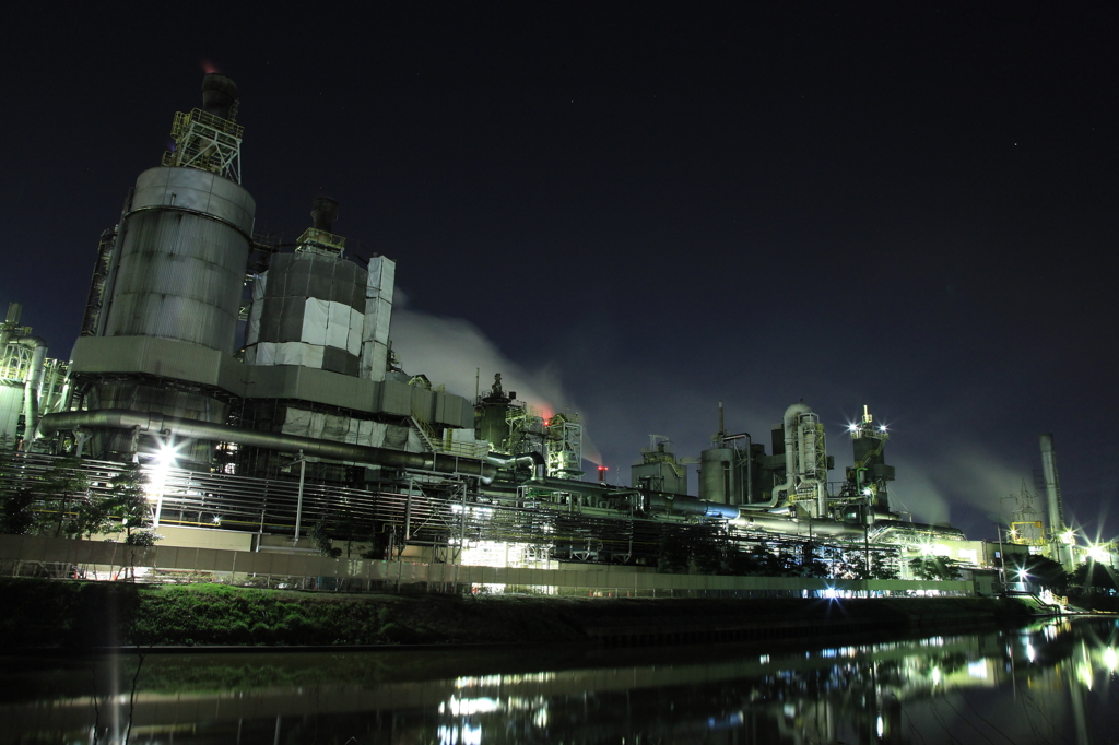  北越製紙、新潟、夜景