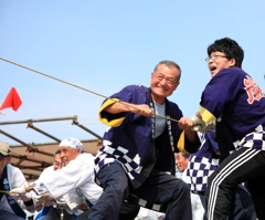 落とせ～！　さぁ～引くぞー！