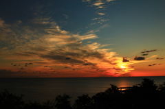 奉納山から夕焼け　11.10.03　1/2