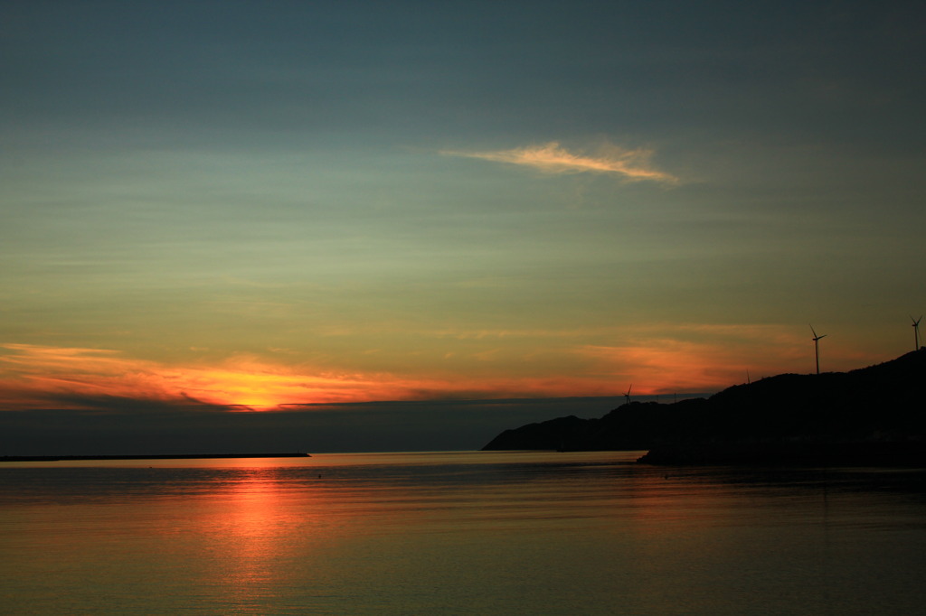 十六島の夕焼け1
