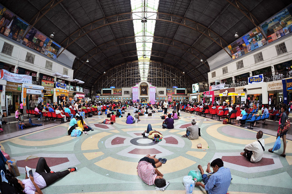 Waiting area of Hua Lamphong Station