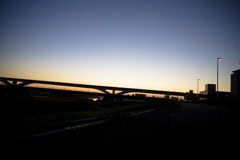 朝練出発前の朝日