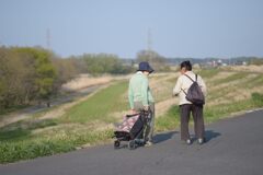 堤防の風景