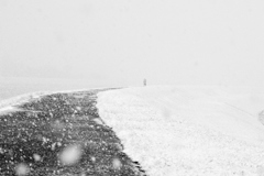 小貝川雪景色