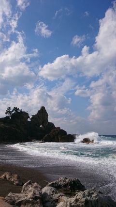 荒れる日本海