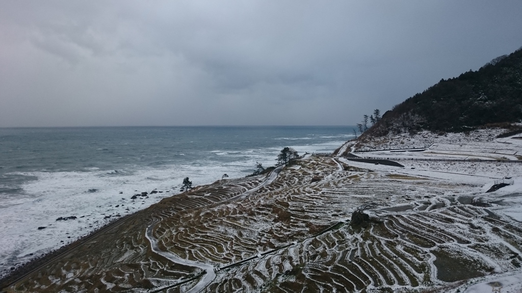 能登の冬         雪の千枚田