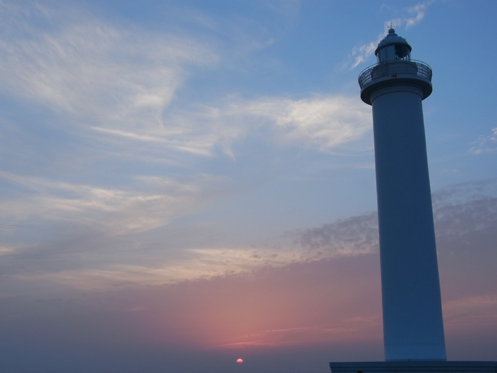 岬の夕日