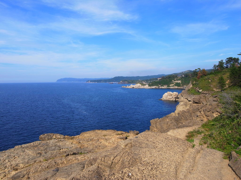 カルスト地形の海岸