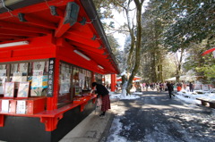 木漏れ日の神社