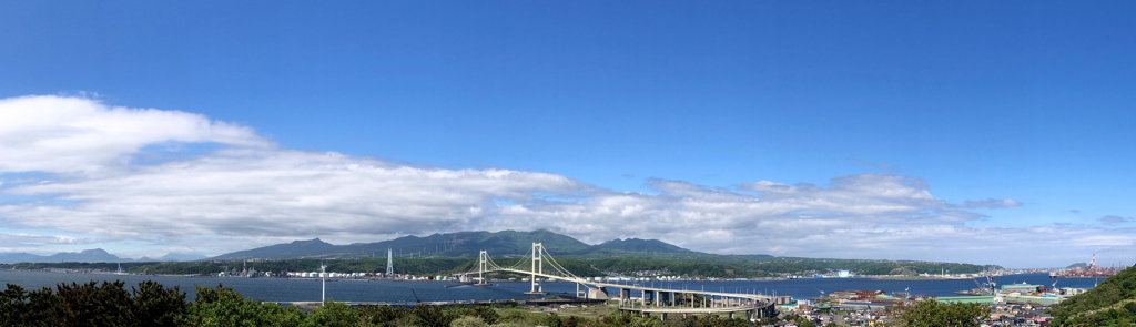 白鳥大橋 パノラマ