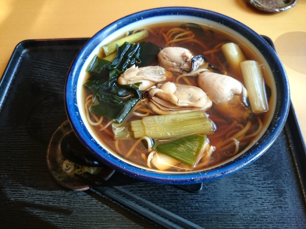 季節限定 牡蠣そば