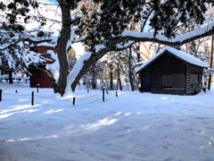 町はずれの雪の公園