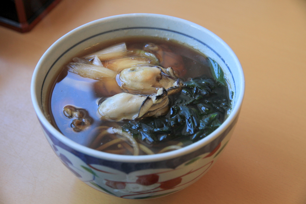 そば哲の牡蠣そば